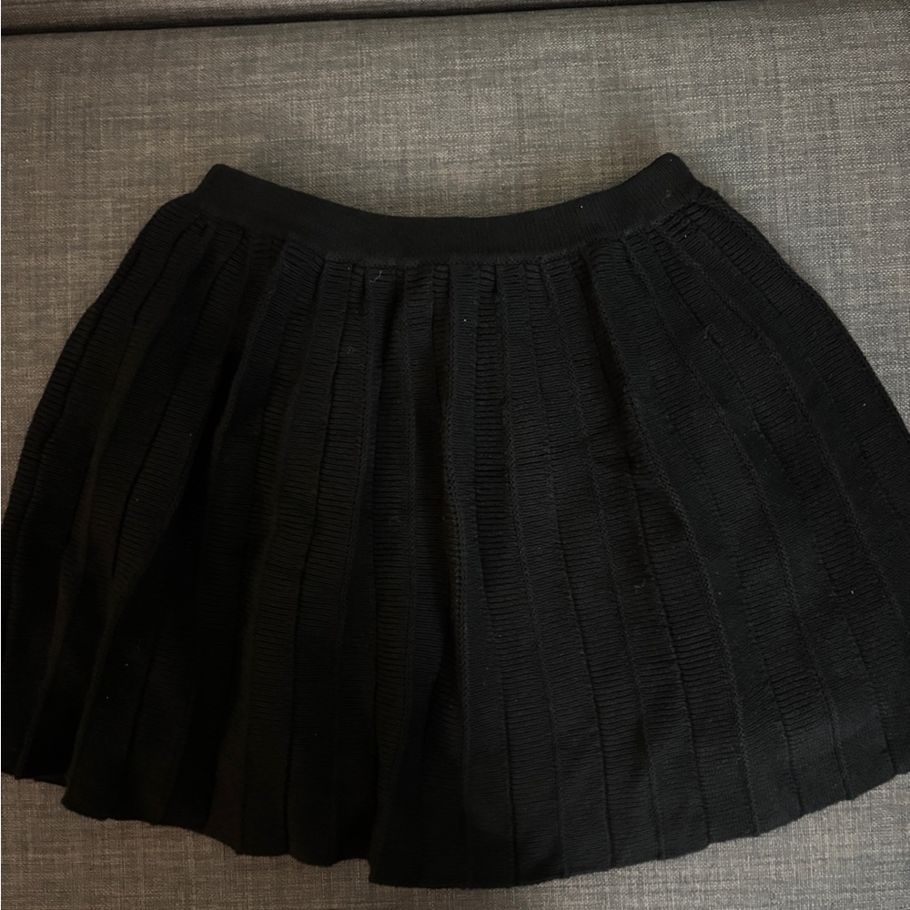 Hollister Black Mini Sweater Knit Skirt XS